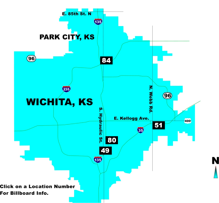 Wichita, KS map